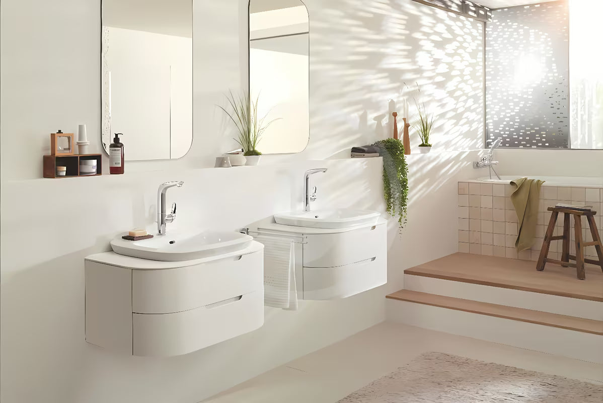 Grohe Eurostyle New visoka jednoručna baterija stojeća miješalica za umivaonik s odvodom u krom izvedbi