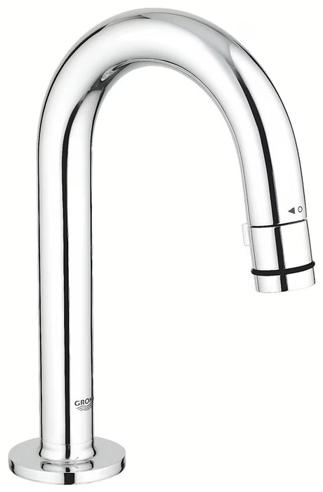 Kromirani ventil za umivaonik Grohe Universal s odvodom s izljevom u obliku slova C i funkcijom start/stop