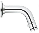 Kromirani zidni ventil za umivaonik Grohe Universal s kratkim izljevom i okretnim upravljanjem start stop.