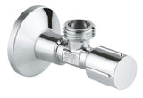 Kutni ventil Grohe Universal s metalnom ručkom i rozetom, DN 15