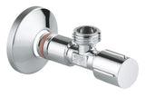 Kutni ventil Grohe Universal s metalnom ručkom i rozetom, DN 15