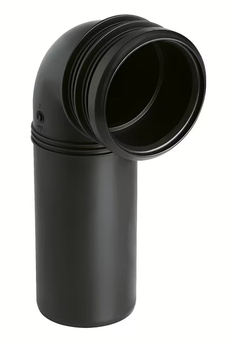 Odvodno koljeno Grohe u crnoj boji pro DN90 s kutom 90°