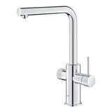 Grohe Blue Pure 2022 jednoručna baterija miješalica za sudoper s funkcijom filtriranja u krom izvedbi
