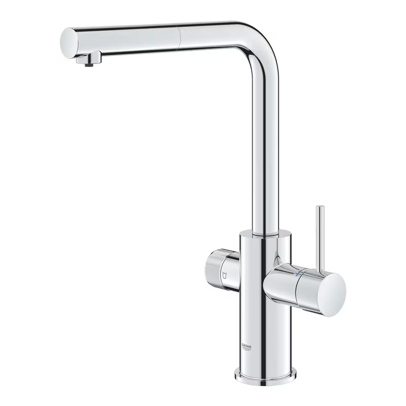 Grohe Blue Pure 2022 jednoručna baterija miješalica za sudoper s funkcijom filtriranja u krom izvedbi