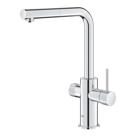 Grohe Blue Pure 2022 jednoručna baterija miješalica za sudoper s funkcijom filtriranja u krom izvedbi