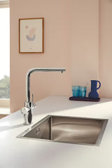 Grohe Blue Pure 2022 jednoručna baterija miješalica za sudoper s funkcijom filtriranja u krom izvedbi