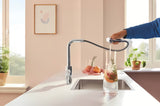 Grohe Blue Pure 2022 jednoručna baterija miješalica za sudoper s funkcijom filtriranja u krom izvedbi