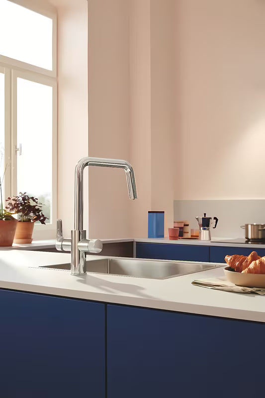 Kromirana miješalica za sudoper Grohe Blue Pure 2022 sa zasebnom ručicom pro za filtriranu vodu