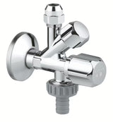 Kombi kutni ventil Grohe pro za zidnu ugradnju s kompenzacijom duljine i metalnom rozetom.