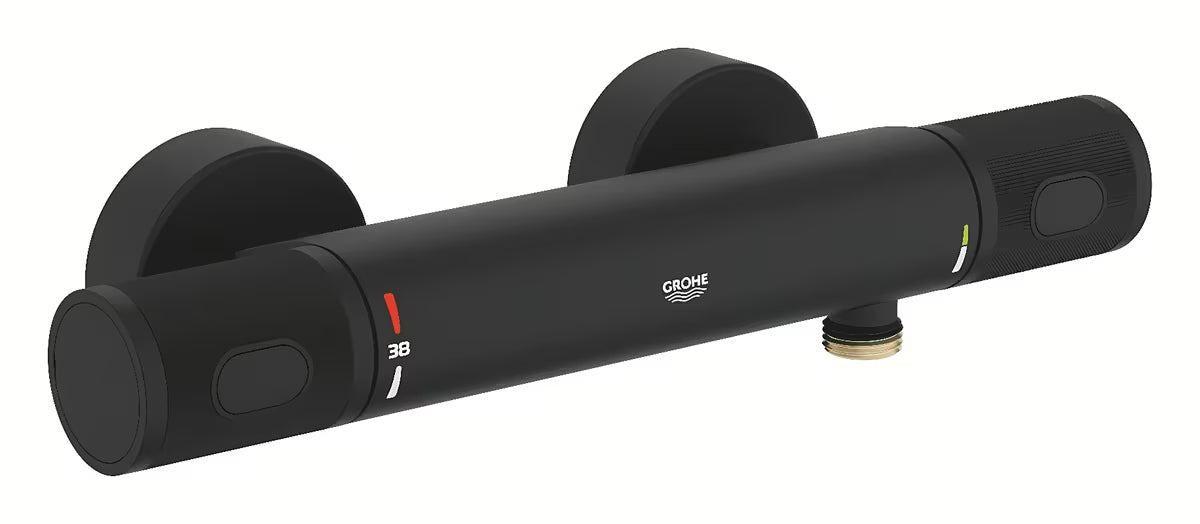 Termostatska zidna miješalica za tuš Grohe Grohtherm 1000 Performance u boji phantom black