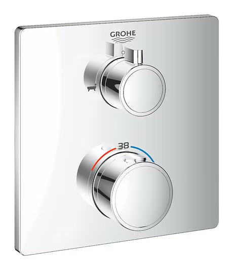 Podžbukna termostatska miješalica za tuš Grohe Grohtherm u krom izvedbi