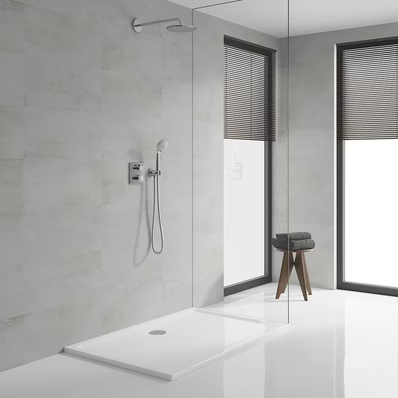 Podžbukni tuš set Grohe Grohtherm Perfect u kromu s nadglavnim tušem 210 mm i ručnim tušem