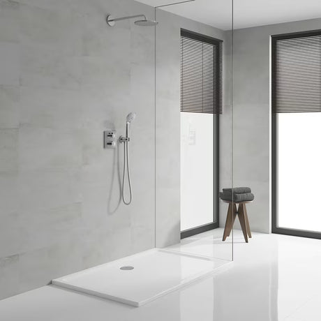 Podžbukni tuš set Grohe Grohtherm Perfect u kromu s nadglavnim tušem 210 mm i ručnim tušem