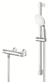 Grohe Grohtherm 500 termostatska miješalica za tuš u kromu s tuš garniturom sa šipkom