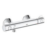Kromirana termostatska miješalica za tuš Grohe Grohtherm 800 pro za zidnu ugradnju.