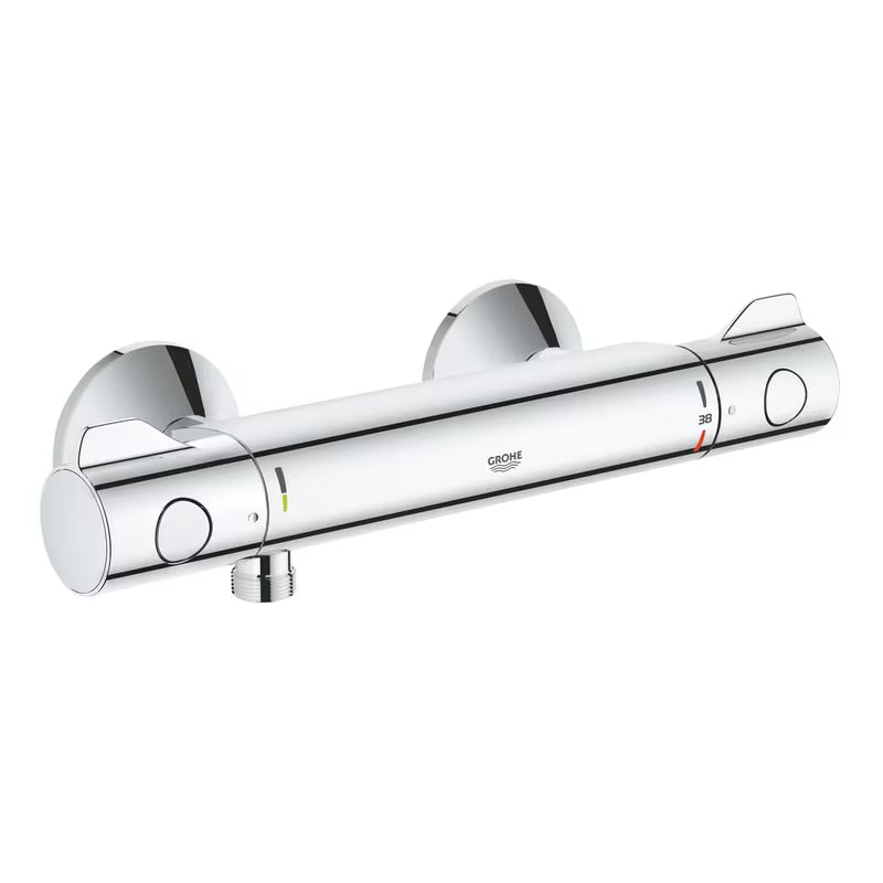 Kromirana termostatska miješalica za tuš Grohe Grohtherm 800 pro za zidnu ugradnju.