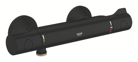 Termostatska zidna miješalica za tuš Grohe Grohtherm 800 u mat crnoj boji