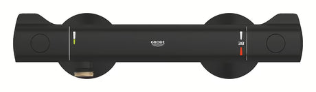 Termostatska zidna miješalica za tuš Grohe Grohtherm 800 u mat crnoj boji