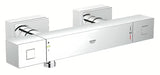 Termostatska miješalica za tuš Grohe Grohtherm Cube u krom izvedbi s četvrtastim dizajnom