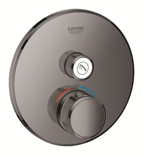 Podžbukna termostatska miješalica za tuš Grohe Grohtherm smartcontrol u boji hard graphite