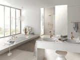 Podžbukna termostatska miješalica za tuš Grohe Grohtherm smartcontrol u varijanti warm sunset s upravljanjem smartcontrol