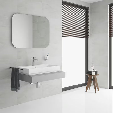 Kromirana jednoručna baterija miješalica za umivaonik Grohe Lineare s click‑clack-odvodom minimalističkog dizajna