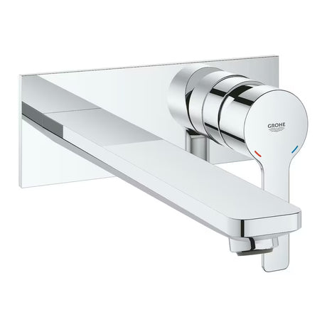 Kromirana zidna podžbukna miješalica za umivaonik Grohe Lineare s ručicom
