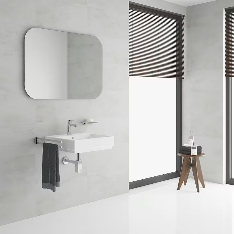 Kromirana jednoručna baterija stojeća miješalica za umivaonik Grohe Lineare s click‑clack-odvodom