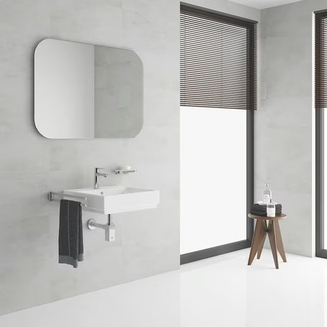 Kromirana jednoručna baterija stojeća miješalica za umivaonik Grohe Lineare s click‑clack-odvodom