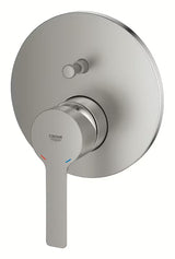 Podžbukna jednoručna baterija miješalica za tuš Grohe Lineare u izvedbi supersteel s 2-smjernim preusmjerivačem