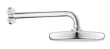 Kromirana nadglavni tuš Grohe Tempesta 210 sa zidnim tuš krakom i mlazom Rain