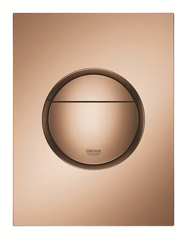 Ispusni tipka za aktiviranje Grohe Nova Cosmopolitan S u izvedbi brušeni warm sunset pro podžbukni vodokotlići.