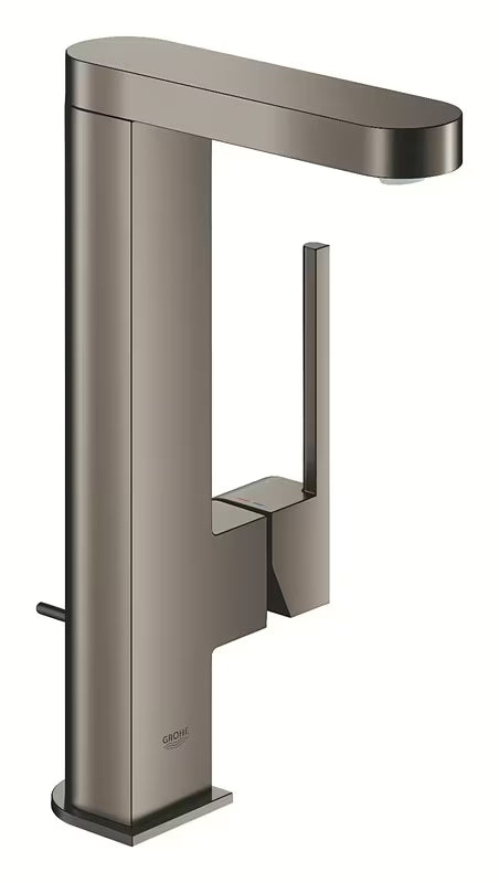 Visoka miješalica za Umivaonik Grohe Plus s izvlačnim izljevom u izvedbi brušeni Hard Graphite.