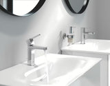 Kromirana jednoručna baterija miješalica za umivaonik Grohe Plus s odvodom i štedljivim protokom 5,7 l/min