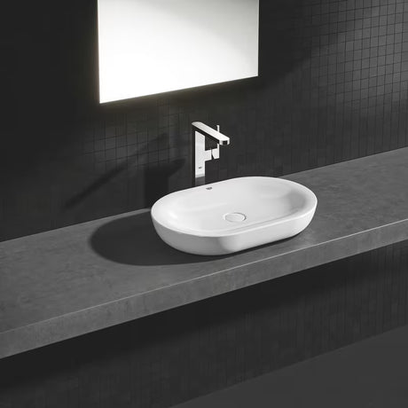 Visoka jednoručna baterija miješalica za umivaonik Grohe Plus u krom izvedbi pro samostojeći umivaonici 