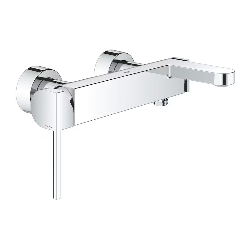 Zidna jednoručna baterija miješalica za kadu Grohe Plus u krom izvedbi s automatskim prebacivanjem kada/tuš.