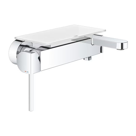 Zidna jednoručna baterija miješalica za kadu Grohe Plus u krom izvedbi s automatskim prebacivanjem kada/tuš.