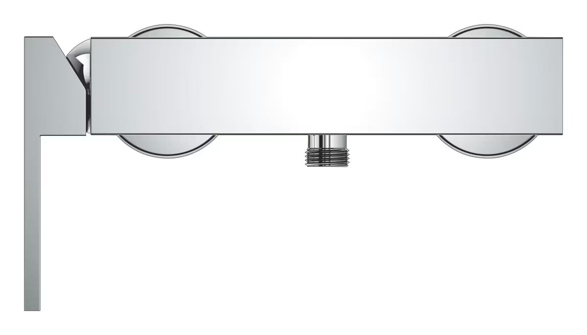 Zidna jednoručna baterija miješalica za tuš Grohe Plus u krom izvedbi.