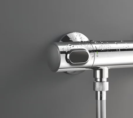 Grohe Precision Flow termostatska miješalica za tuš u krom izvedbi s tuš setom i šipkom