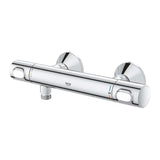 Termostatska zidna miješalica za tuš Grohe Precision Flow u krom izvedbi sa SafeStop i EcoJoy