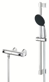 Grohe Precision Flow termostatska miješalica za tuš u krom izvedbi s tuš setom i šipkom