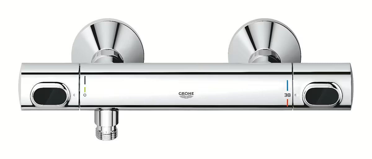 Grohe Precision Flow termostatska miješalica za tuš u krom izvedbi s tuš setom i šipkom