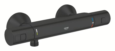 Termostatska zidna miješalica za tuš Grohe Precision Start u mat crnoj boji