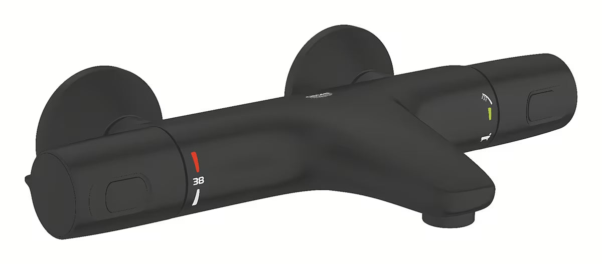 Grohe Precision Trend termostatska miješalica za kadu u mat crnoj boji pro za zidnu ugradnju