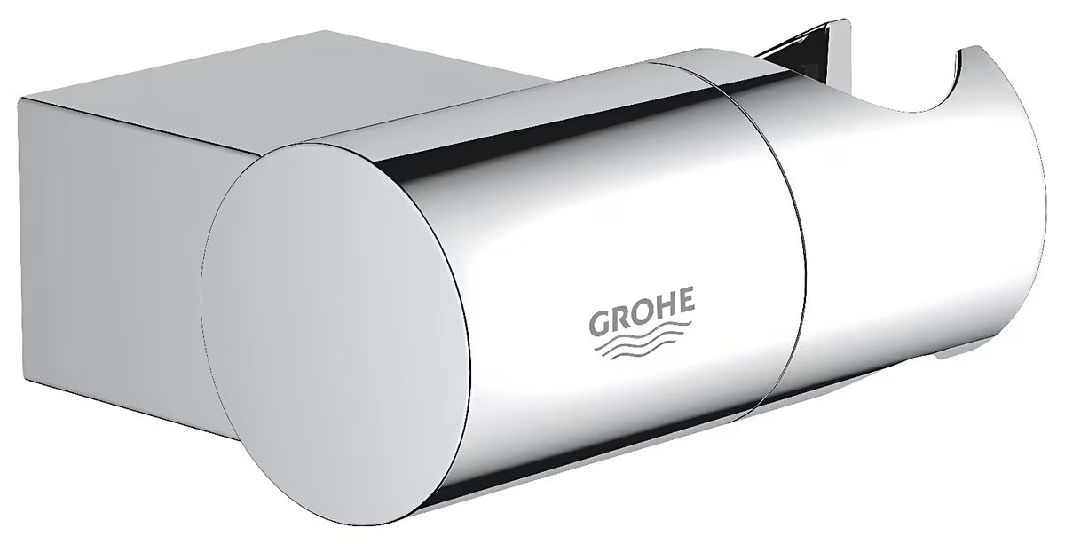Zidni podesivi nosač ručnog tuša Grohe Rainshower u krom izvedbi s površinom GROHE StarLight.