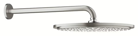 Nadglavni tuš Grohe Rainshower Cosmopolitan 310 s metalnom izvedbom i tuš ručicom u završnoj obradi supersteel.