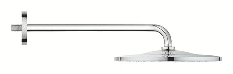 Grohe Rainshower Mono nadglavni tuš uključuje nosač nadglavnog tuša u krom izvedbi promjera 31 cm.