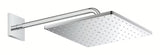 Kromirana nadglavni tuš Grohe Rainshower 310 Mono Cube s tuš krakom pro za zidnu montažu
