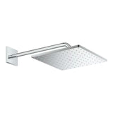 Kromirana nadglavni tuš Grohe Rainshower Mono Cube s tuš krakom pro za zidnu montažu