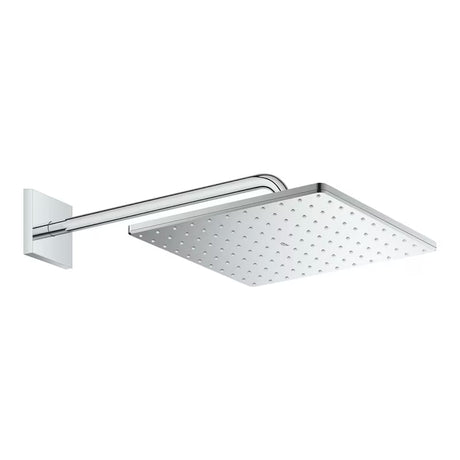 Kromirana nadglavni tuš Grohe Rainshower Mono Cube s tuš krakom pro za zidnu montažu